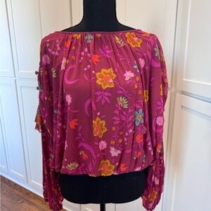 Free People super soft vibrant color top